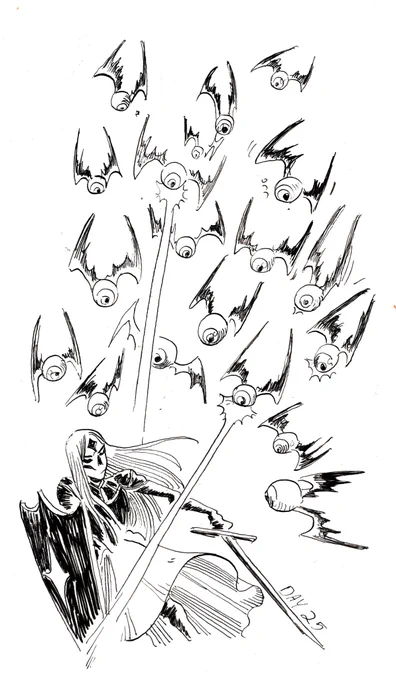 #drawtober2021
Day 25
The Swarm never have been this dogged and numerous- there's something in the air.  Something is changing. 