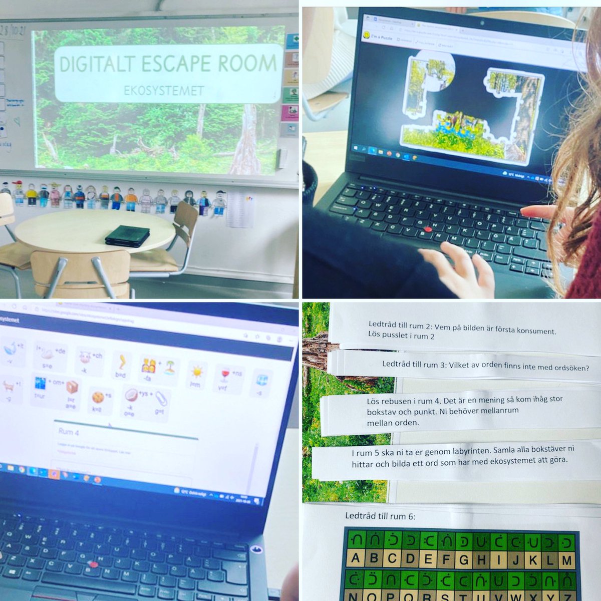 Mellanstadiet testar en digital Escape room kopplat till ekosystemet (NO)
Eleverna interagerar och utmanar sina kunskaper inom ämnet ♻️#nybohovsskolan #biologi #digitalisering #samarbete #diskussion #lösaproblemtillsammans