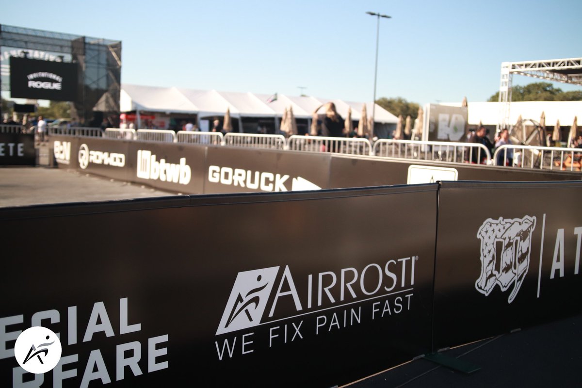 Airrosti's tweet photo. We had a blast being a part of the third annual Rogue Invitational! 

We loved treating these amazing athletes and connecting with so many in the CrossFit and Strongman communities. We are already looking forward to next year! 

@CrossFit #strongman #crossfit #rogueinvitational https://t.co/gBlaZqquDK