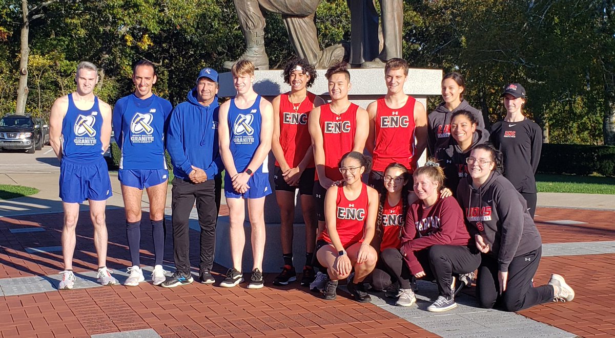 encfar's tweet photo. Great to catch up with members of the ENC Cross Country Team at the Granite Cup race with Quincy College! Thanks to QC for sponsoring this fun hometown event! @ENCXCTF @ENCAthletics
@QuincyCollege
🦁👟🎽🏆
#runenc
#ENCPR1DE https://t.co/18WY23ItCx