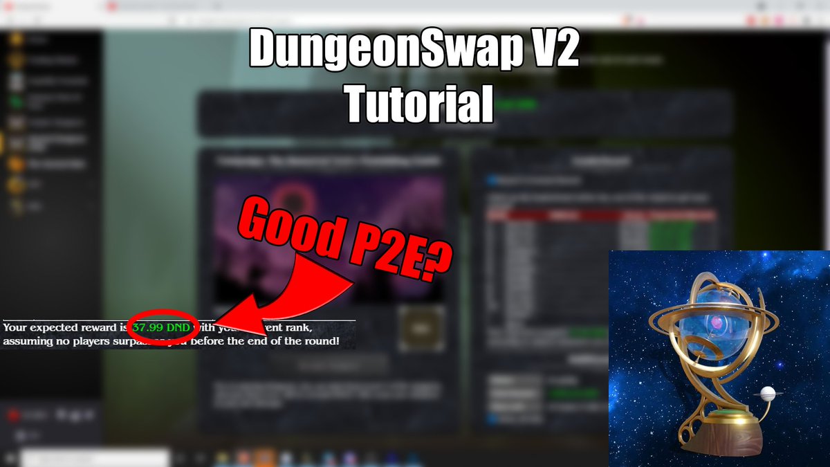 YoungmindHS's tweet photo. Check out my tutorial of the v2 #Dungeonswap Dungeon. Dungeonswap going #P2E 

https://t.co/n9Fmhw8Wsa https://t.co/AhiZtRazsj