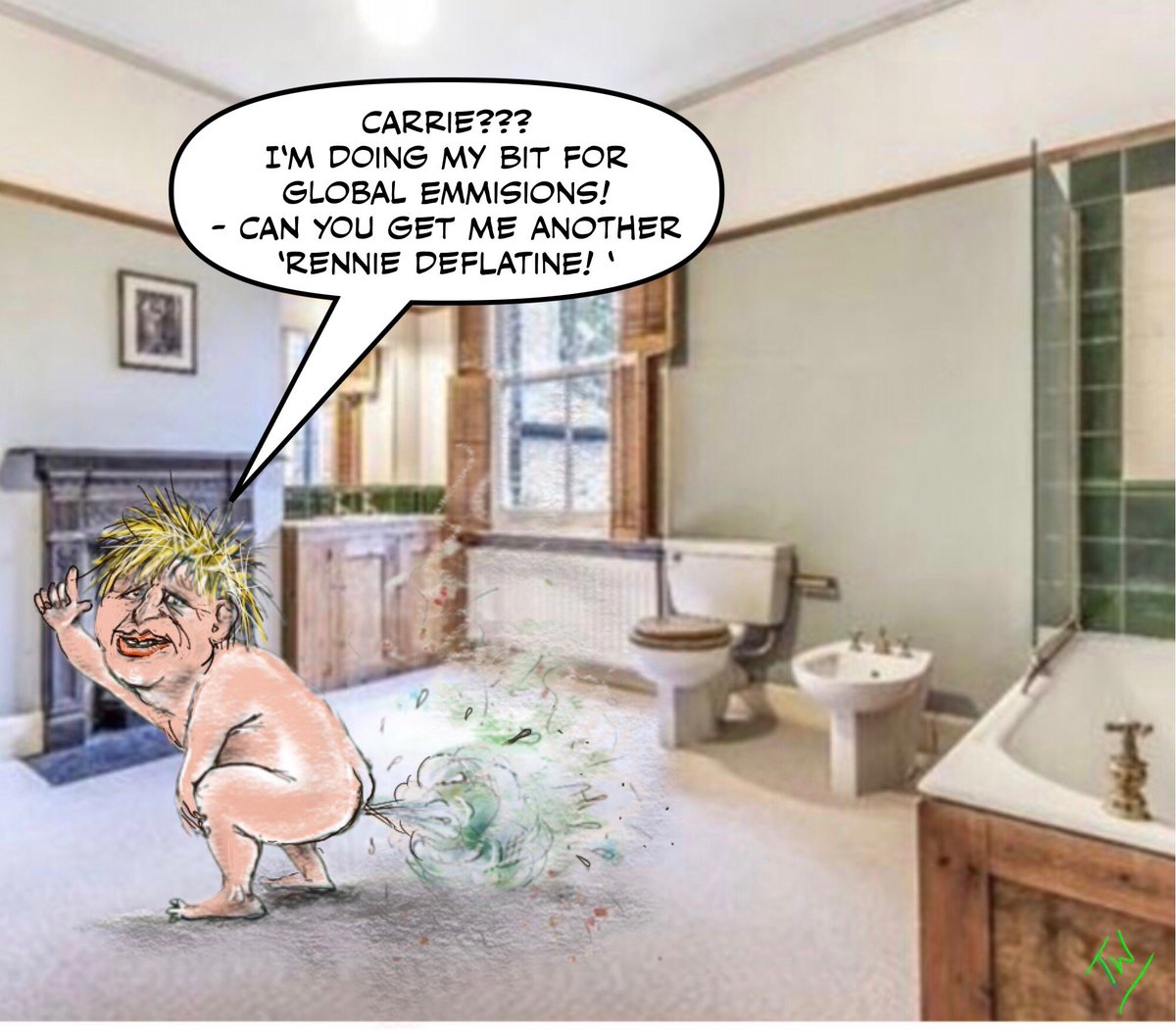 sue_burleigh's tweet photo. #BorisJohnsonOut #globalwarming #COP26Glasgow #ToryCorruption #ClimateCrisis #ClimateEmergency #climate #COP26 #emmisions #ArrestBorisJohnson #TorySewageParty #cartoon #ticklywitch https://t.co/9RDySnKVds