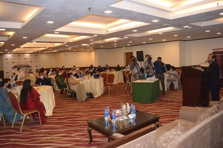 YPMPakistan's tweet photo. @DFSMQM was invited as a keynote speaker in the conference organised by Legal Aid Society in the collaboration with UNFP and Government of Canada held at Mövenpick Hotel Karachi. YPM's Central Cabinet have also attended this conference. https://t.co/nEhHjdAys0