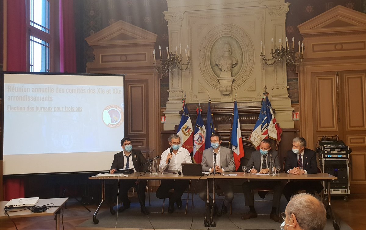 9/ Au terme des AG des comités de #Paris11 et #Paris20, Grégoire Vialaret est réélu président du comité <a href="/SF_Paris20/">Souvenir Français Paris 20</a>, et Thierry Battmann est élu nouveau président du comité @SF_Paris11.

#AG_SF_30oct21