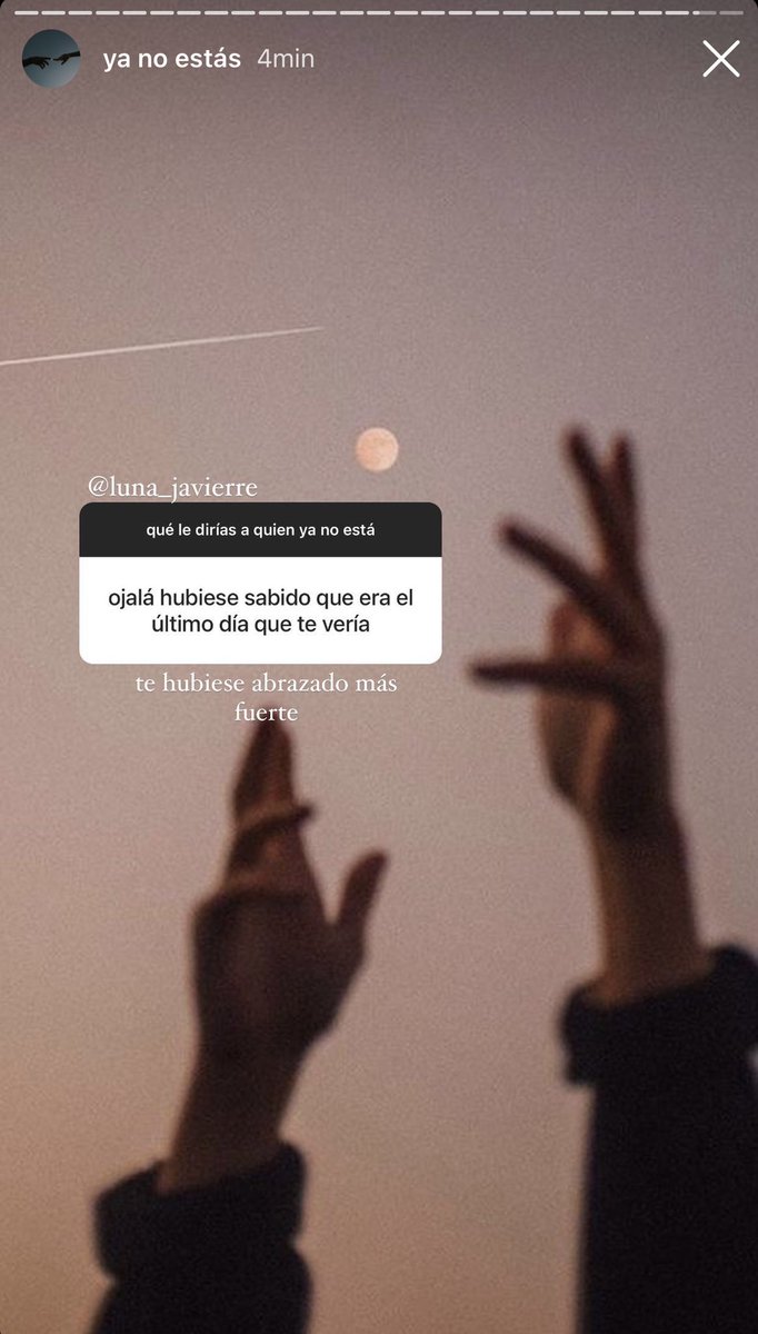 Luna_Javierre's tweet photo. qué le dirías a quien ya no está https://t.co/qAbyUSEGJu