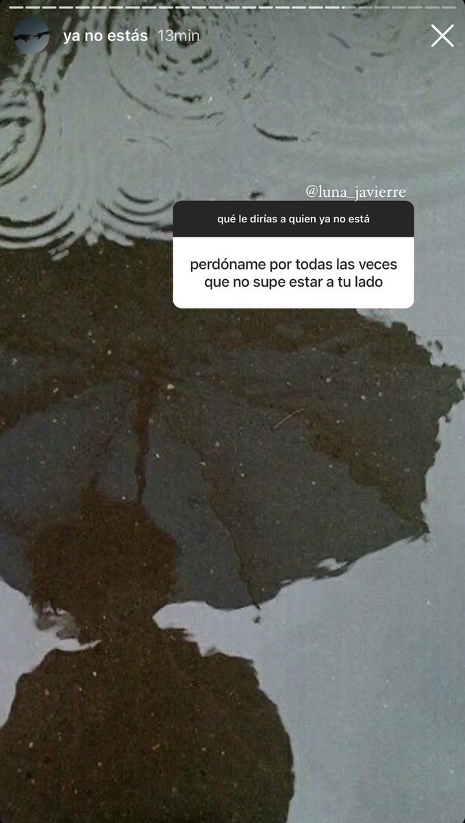 Luna_Javierre's tweet photo. qué le dirías a quien ya no está https://t.co/qAbyUSEGJu