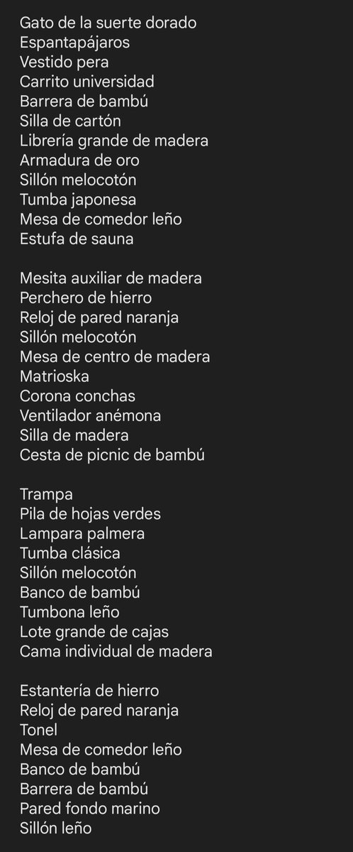 lemancolia's tweet photo. Tengo todas estas recetas repetidas 🥲
Si alguien necesita alguna y está disponible se la llevo!

#AnimalCrossing #acnh https://t.co/DnVa8Trwlf