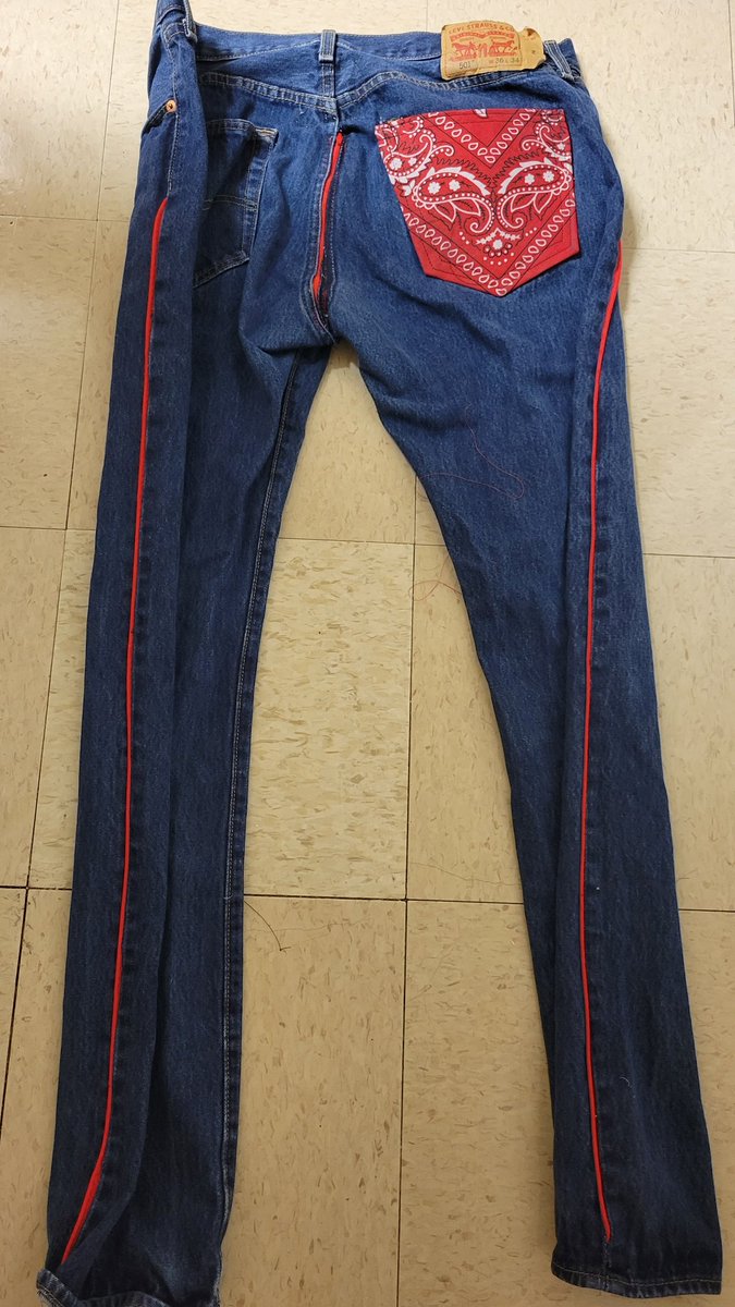 Just mailed out another pair of modified jeans. Hit me up if you want a pair of your own.
