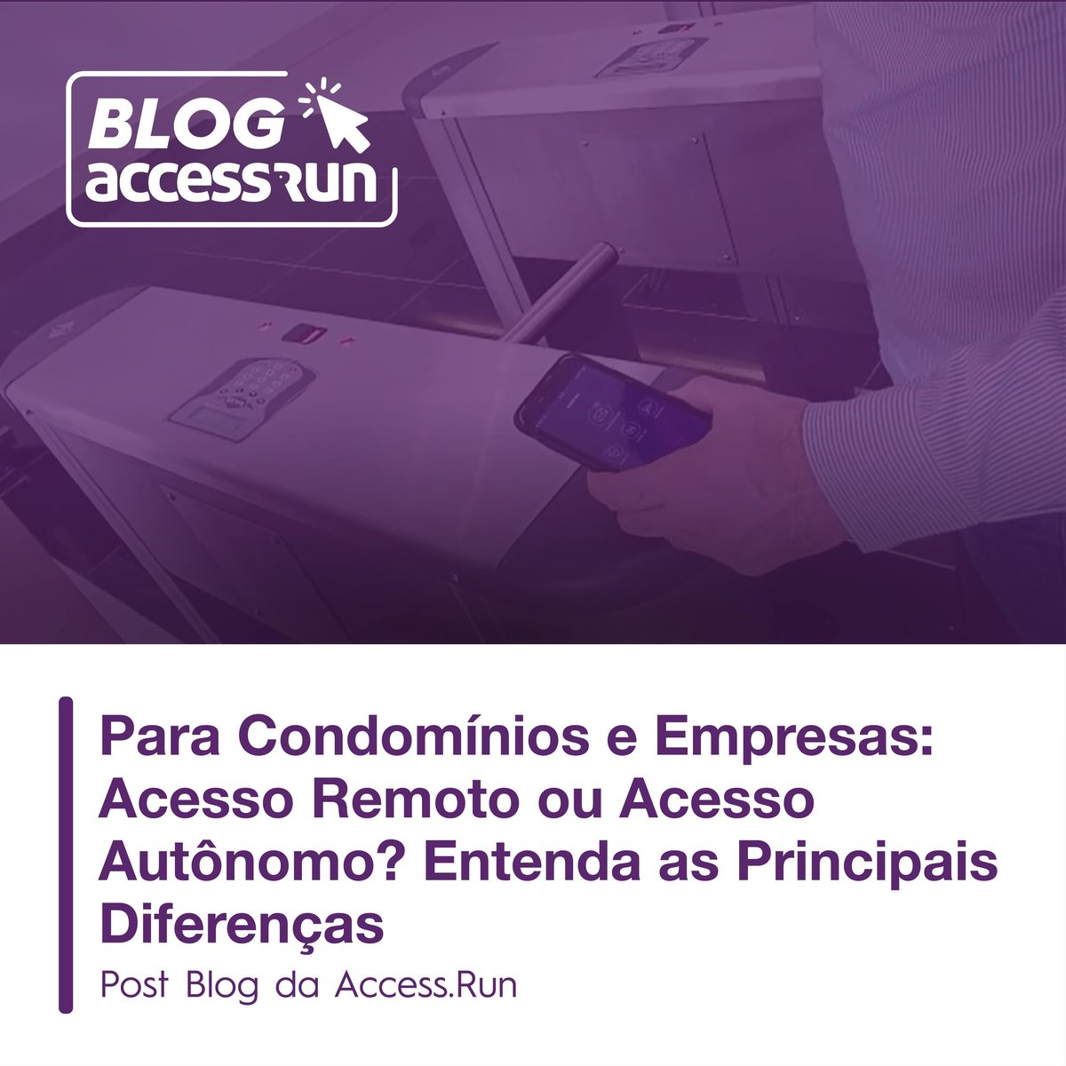 AccessRun's tweet photo. 💭 "O “entra e sai” de pessoas em condomínios, prédios e empresas é uma rotina contínua e movimentada, por isso é sempre importante buscar as melhores soluções quando falamos de controle de acesso."

Leia mais em nosso blog! https://t.co/C8D0V1QFTT