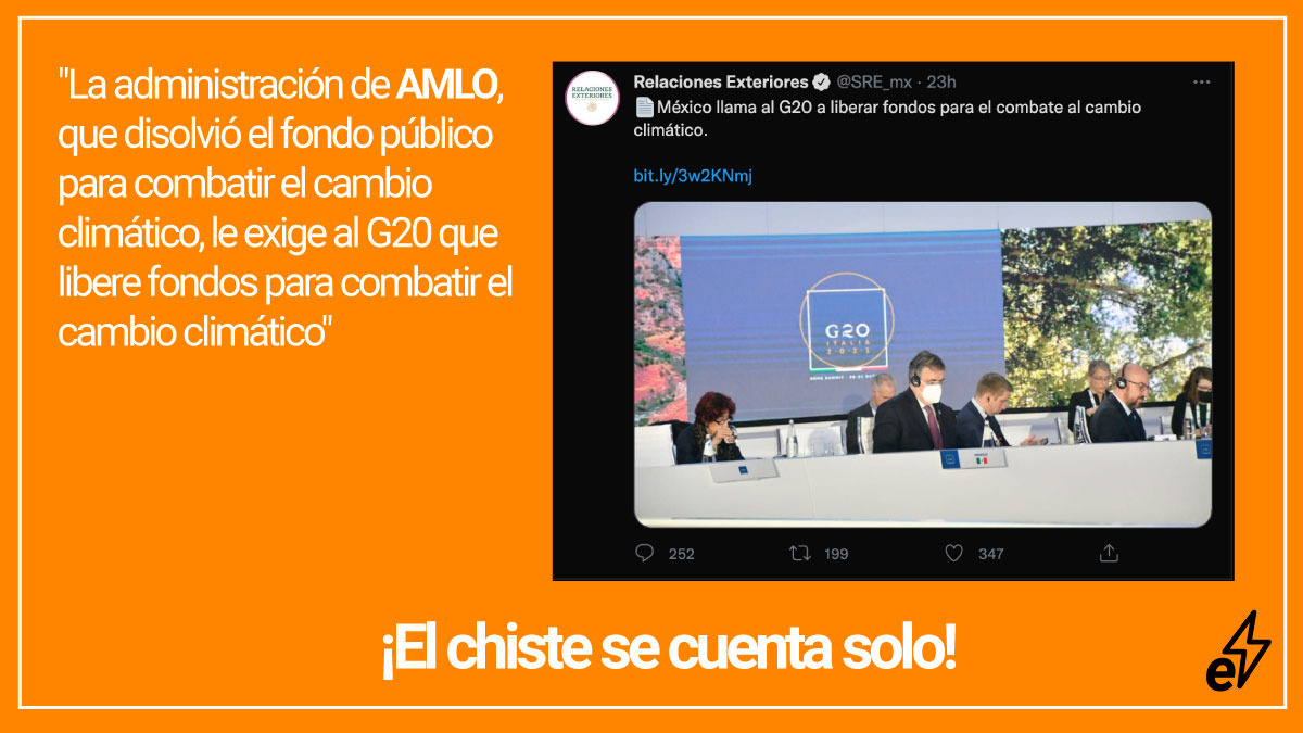 EnergiaParaTo2's tweet photo. El chiste se cuenta solo @m_ebrard #cambioclimatico #amlo https://t.co/ZQIQgbptgJ