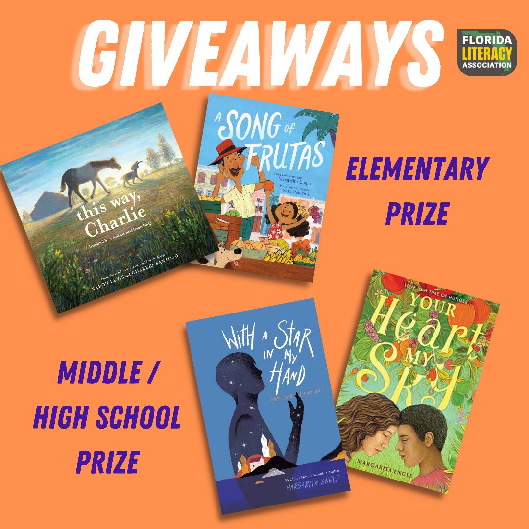 FlaReads's tweet photo. Head over to our Instagram to enter our giveaway feature books from authors in our PowerHour Nov 9th. #flapowerhour #flareads #flaprofessionallearning https://t.co/8KcT8GDbou