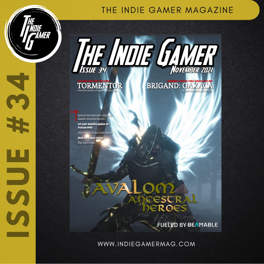 IndieGamerMag's tweet photo. The 34th issue it out! Subscribe to get your issue or get a digital issue on our site for $3.99!
Subscribe at https://t.co/g9L5ISAZuQ
#indiegamermag #indiedev #indiegame #videogame #avalomancestralheroes #dagonreview #brigandoaxaca #tormentor #profanemmo #reviews #interviews https://t.co/6YUoLRCtSh