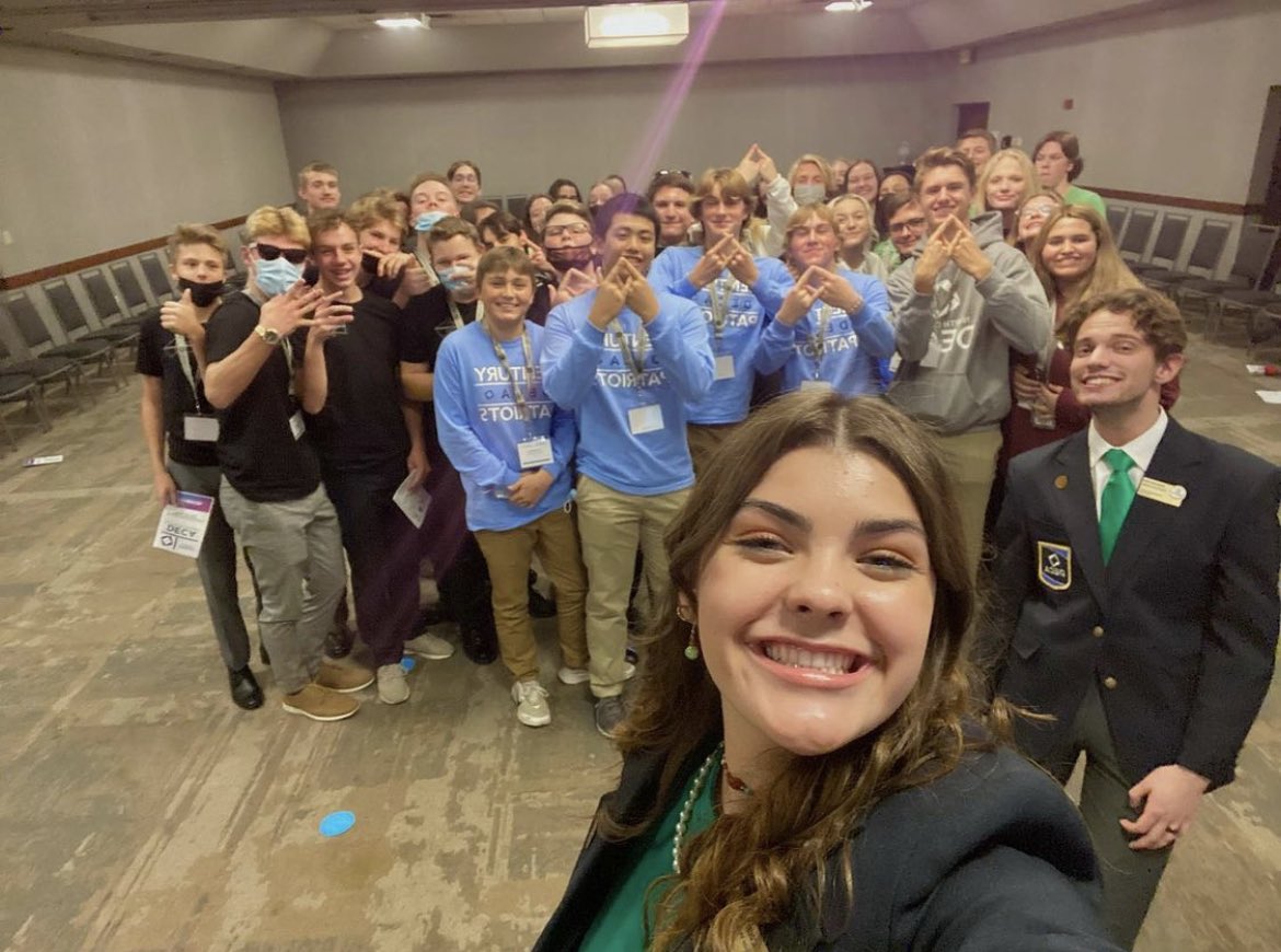 1CHSDECA's tweet photo. The 2021 ND Deca Fall Leadership Conference is a wrap! Thank you @NDDECA @KyleWillkom @NDNationalGuard for a great experience! #rollpats #nddeca21 #ndflc21 https://t.co/HWTIec0Ytc