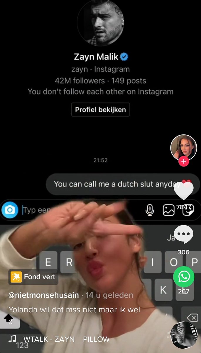 WTFFFF??? 'you can call me a dutch slut any day' who tf do you think you are to say this to him, and why is she so proud of it??