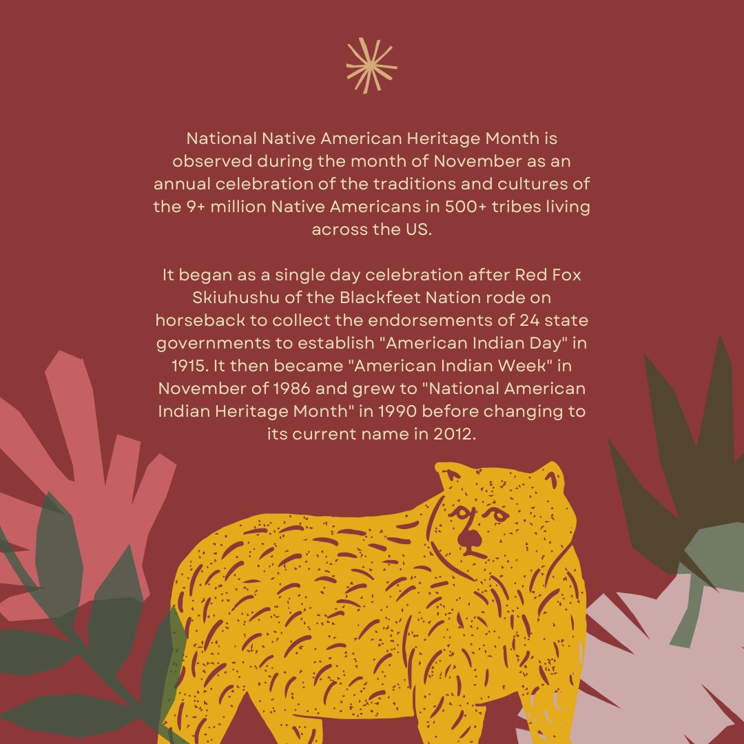 KU_OMA's tweet photo. Happy National Native American Heritage Month, y’all! https://t.co/riwfM2SMRR