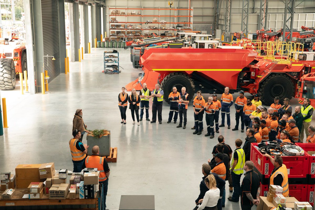 Sandvik_Mining's tweet photo. Last week, we held a Smoking Ceremony, led by Prof. Simon Forrest, to officially open our new Perth (Boorloo) workshop in Australia. The workshop stands on the land of the Whadjuk People of the Noongar Nation. https://t.co/ar3PMtZFfD