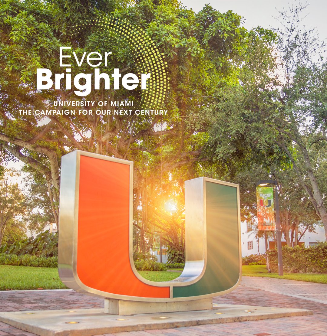 univmiami's tweet photo. This is our moment to take bold action, to drive positive change through the transformative power of people and ideas. Join us as we embark on this ambitious journey that we call #EverBrighter. Learn more at https://t.co/nn3vJsP8xq https://t.co/oSah8V3fUf