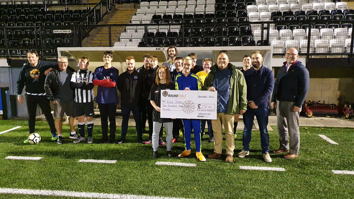 DorchRoundTable's tweet image. We were proud to present KixStart with a donation today 🙌

KixStart provide opportunities for individuals of all ages with disabilities and learning difficulties to benefit from participation in football and training activities kixstart.uk