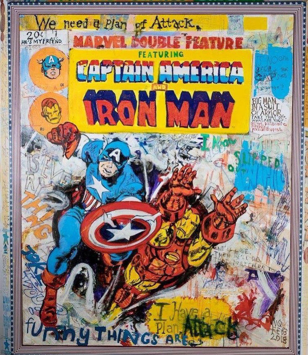 QUIGLEYARTcom's tweet photo. #rareprint only 50 #limitededition #prints 25x22” #available $500. until #thanksgiving - NOV 25 price will go up to $1963. (yr @TheRealStanLee created #ironman) #nft coming soon @wax_io
@RobertDowneyJr owns the original 6ft #painting
to purchase DM or contact @ABNYGallery1 https://t.co/qf2EjvjPtf