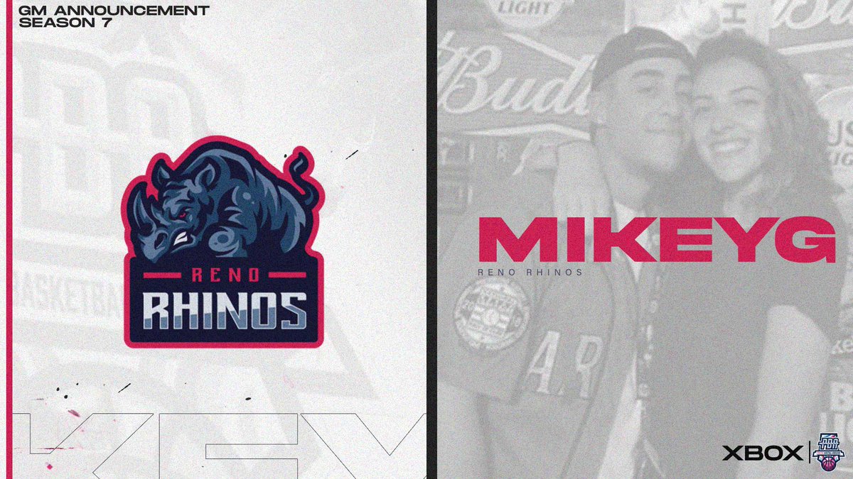 🚨 GM ANNOUNCEMENT🚨

Welcome <a href="/MikeyG_VE/">Mike Gonzalez</a> as the new GM of the <a href="/PBA_Rhinos/">Reno Rhinos</a>! His AGM is @KnownAsAidan_! 

🦏

<a href="/RevengeTourHQ/">Tour</a> @lts4Life <a href="/iNetworkSports/">iNetwork</a>