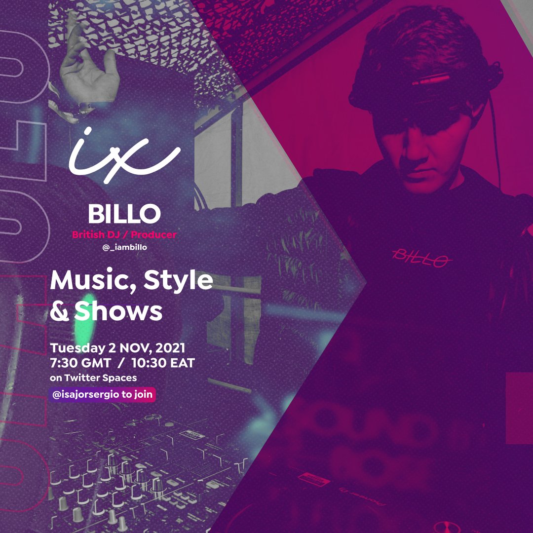As part of iX Tuesday, I'll be hosting <a href="/_iambillo/">BLØ.</a> one of the best young producers and DJs who recently appeared at major festivals including <a href="/InsideOut_Fest/">INSIDE OUT FESTIVAL</a>.

BILLO Remix | Tchami - All On Me (feat. ZHU) 👇
soundcloud.com/billo-music/tc…

#iXCreators #TwitterSpaces