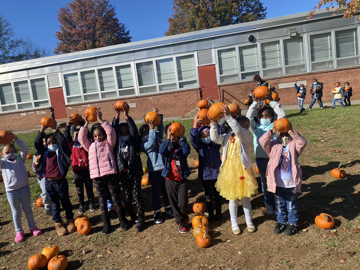Ms_Deloatch's tweet photo. A great pumpkin patch day for Kindergarten! #cutestpumpkinsatthebranch https://t.co/U9XvT2MAH0