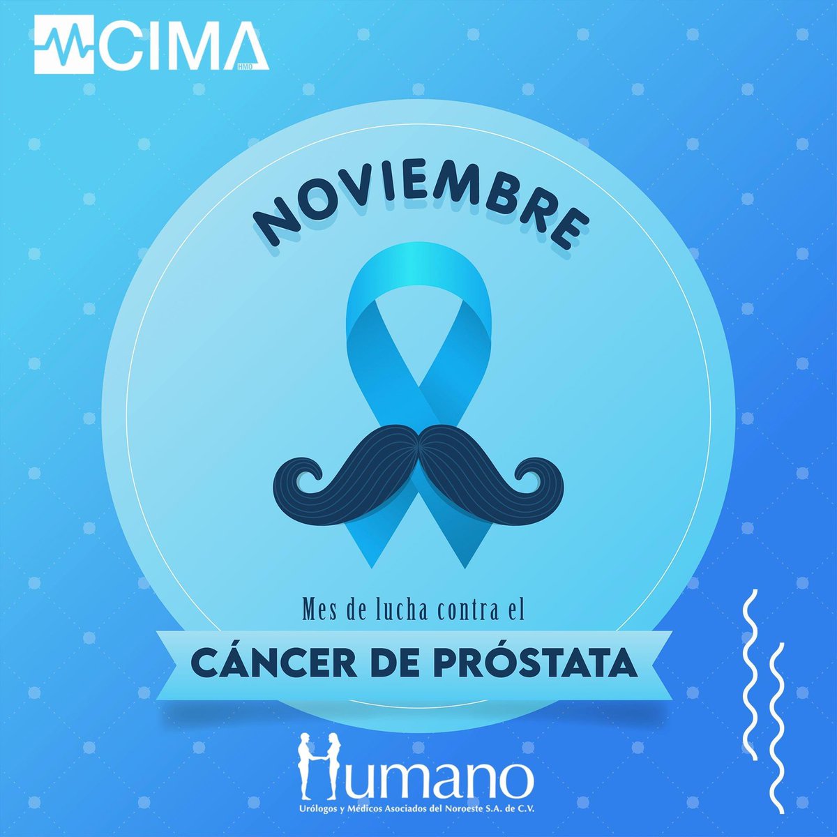 Urologos_UMANO's tweet photo. Movember es un movimiento con la intención de crear conciencia a las demás personas sobre el cáncer de próstata, de testículo y la depresión masculina.

👉Es fundamental dar a conocer la importancia de la detección temprana de cáncer de próstata. https://t.co/G9ZueePebY