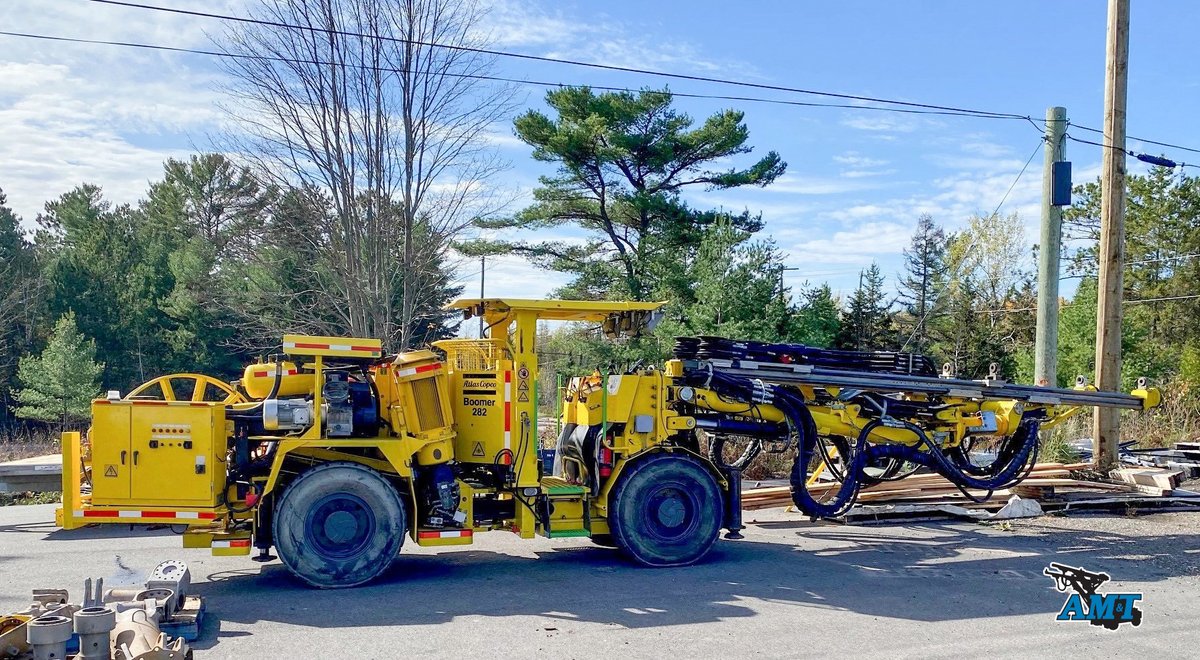 AMTEdmonton's tweet photo. We always have equipment on the move. This Epiroc 282 Jumbo is off to a customer in the USA. For a full listing of our new and used equipment check our website or contact our experienced sales team today.💻: https://t.co/la6sRRIpcX
☎️: 780-469-5677
#AMT #Epiroc #boomer282 #mining https://t.co/SMZGU4RuIE