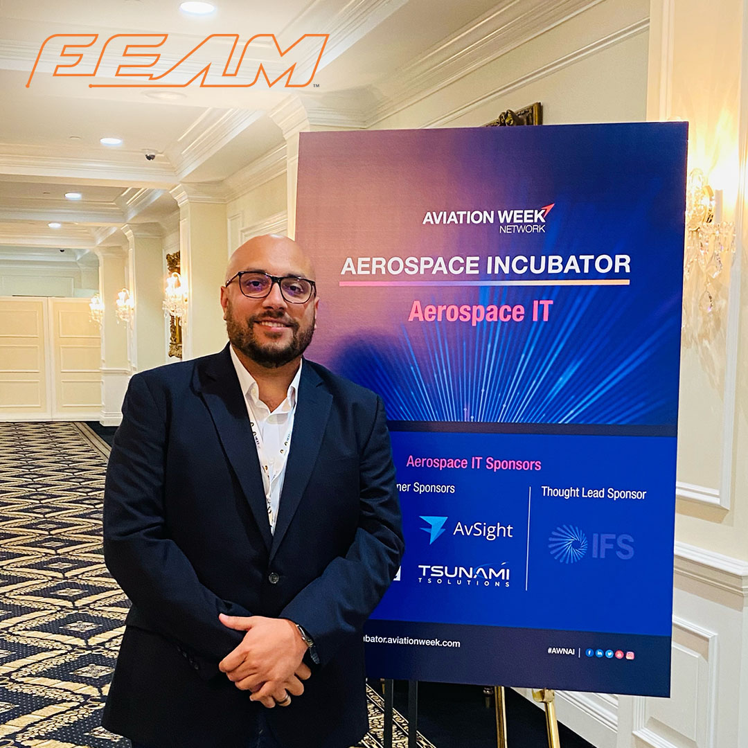 _FEAM's tweet photo. It was a great first day at Aviation Week Events' Aerospace Incubator - Aerospace IT! The #FEAMTEAM is looking forward to the rest of the IT and Advanced Air Mobility (AAM) conference!
#FEAM #Aviation #AviationConfernce #AircraftMaintenance #AviationTechnology #Technology #AAM https://t.co/x4tKWsGGGu