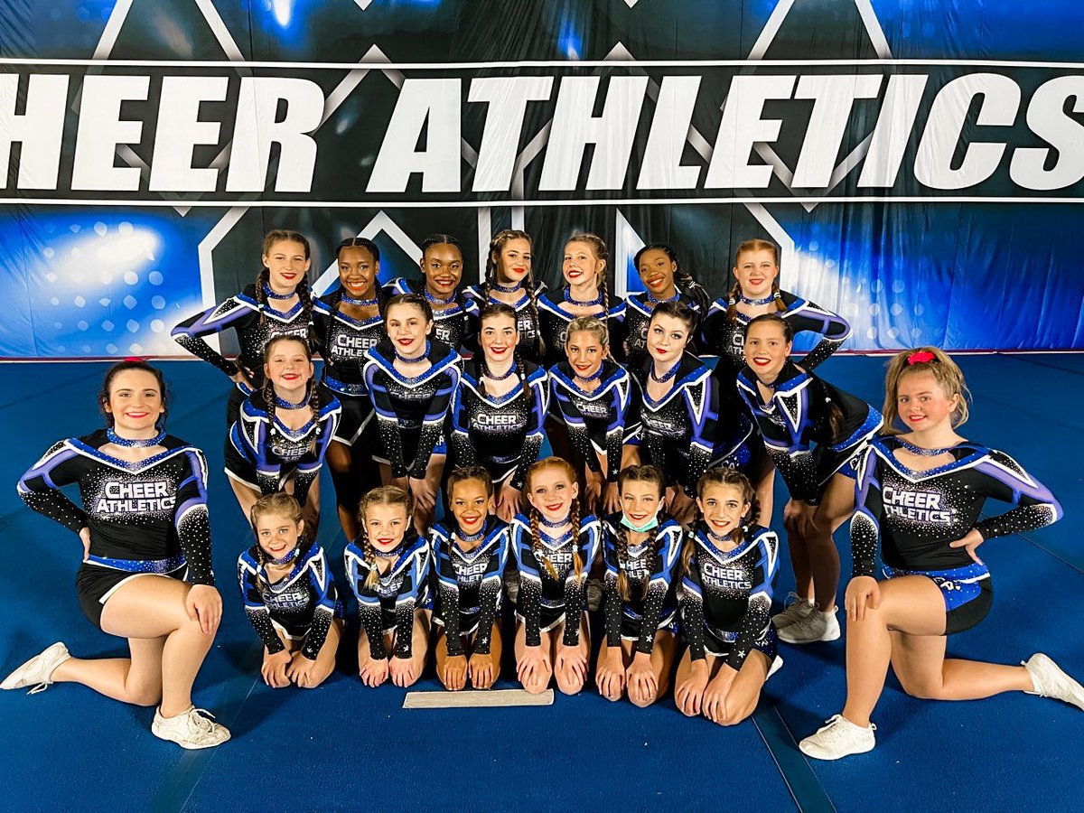 Our Embassy Cats hit their first 0 of the season at Blue Debut yesterday! They looked amazing and we couldn’t be more proud! 💙🖤⁣
⁣
Congrats to the AristoCats and Divinity who were in our session and did an awesome job!⁣ 🖤🎉💙🔥⁣
⁣
#embassycats #bluedebut <a href="/ca_charlottenc/">Cheer Athletics NC</a>