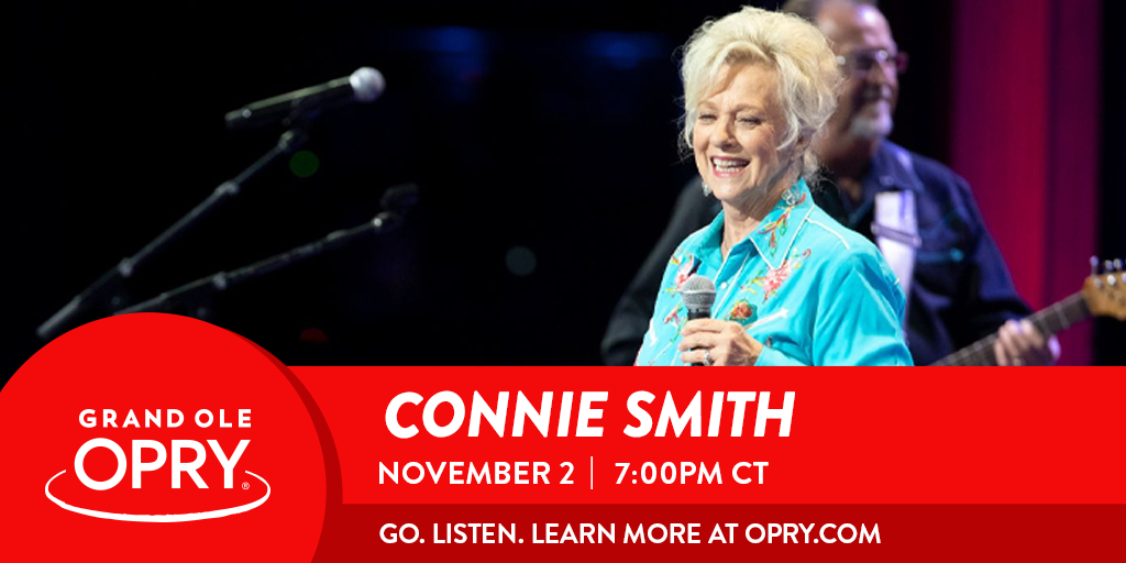 Connie &amp; <a href="/martystuarthq/">Marty Stuart</a> return to the <a href="/opry/">Grand Ole Opry</a> stage Tue 11/2! It will be a special evening as <a href="/mandybarnett/">Mandy Barnett</a> becomes an official Opry member. Limited tickets are available, but you can listen to the entire Opry broadcast on <a href="/WSMradio/">WSM Radio - The Home of the Opry!</a> starting at 8/7c.