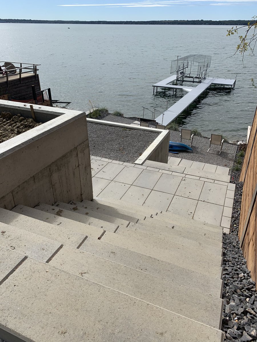 cribberdude's tweet photo. Sylvan retaining walls, finished landscaping and stairs. #cottage #lake very nice!! https://t.co/sQj6u5RxTE