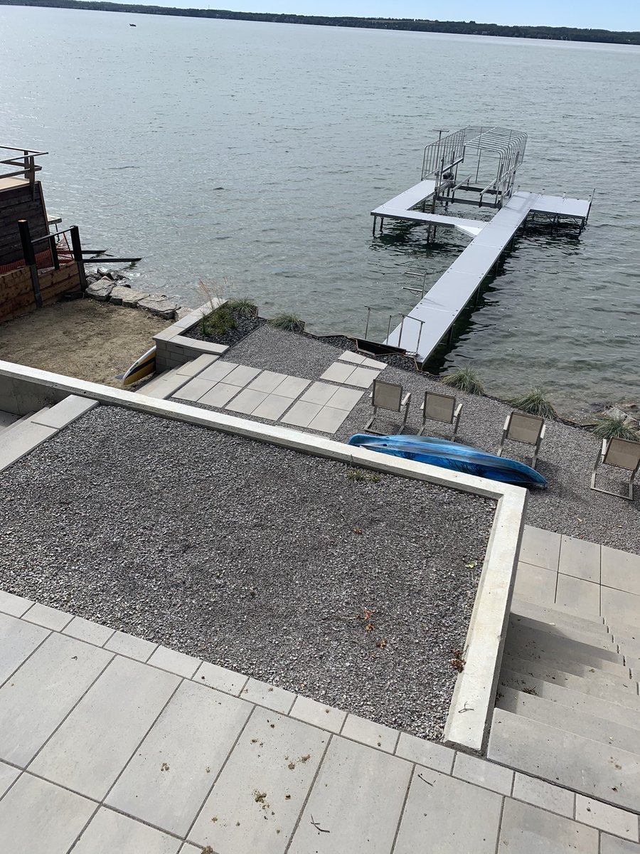 cribberdude's tweet photo. Sylvan retaining walls, finished landscaping and stairs. #cottage #lake very nice!! https://t.co/sQj6u5RxTE