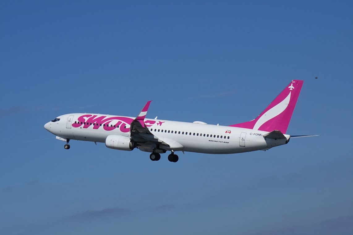 Swoop there it is. It was a thrill to welcome <a href="/FlySwoop/">FlySwoop</a>, a Canadian-based ultra-low-cost carrier, for its first nonstop flight from Edmonton International Airport to San Diego International Airport yesterday.