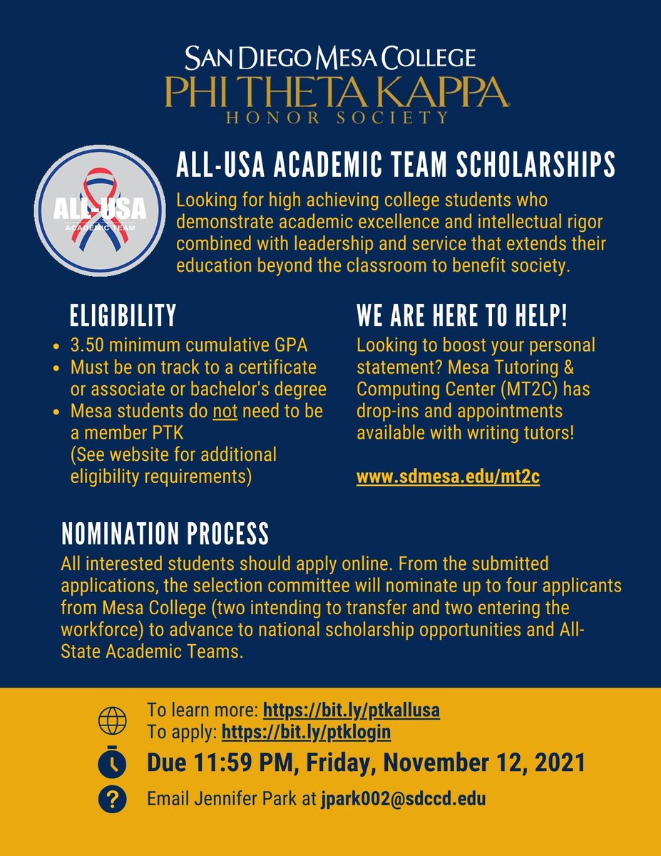 Issue #17 of the MJ Newsletter is out!!
Did you know that Mesa is forgiving student debt based on tuition? Check out the newsletter to find out more as well as learn about cool events and opportunities on campus like the Homecoming game, and scholarships!
bit.ly/MJissue17