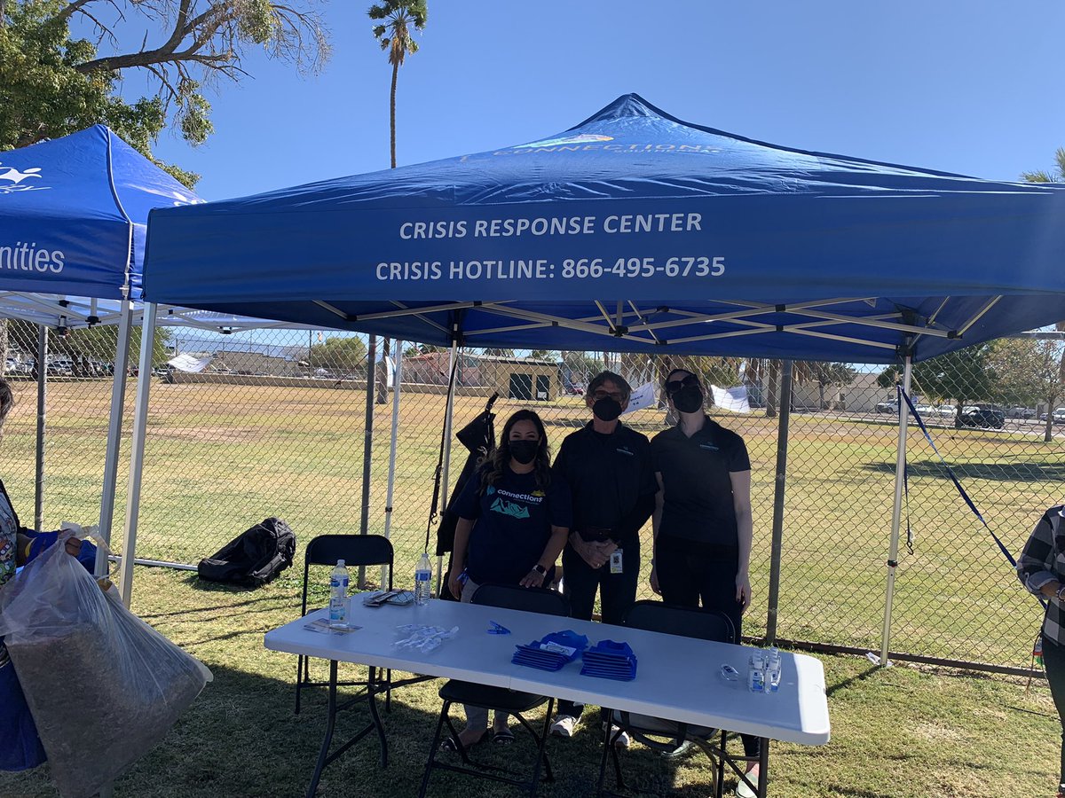 TPDMentalHealth's tweet photo. We were so happy to participate in the Hope in the Park event organized by the department’s SURT and HOT teams! Community IS collaboration! @ConnectionsAZ1 https://t.co/szLAPuhFRj