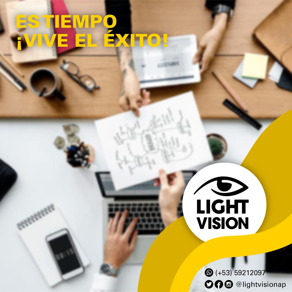 LightVisionAP's tweet image. La correcta gestión de tus redes sociales es de vital importancia para tu emprendimiento.
Te ofrecemos servicios de publicidad con un equipo de Community Managers muy profesionales y entregados.

Contáctanos 👇
wa.me/5359212097

Somos su agencia
Es tiempo ¡Vive el éxito!