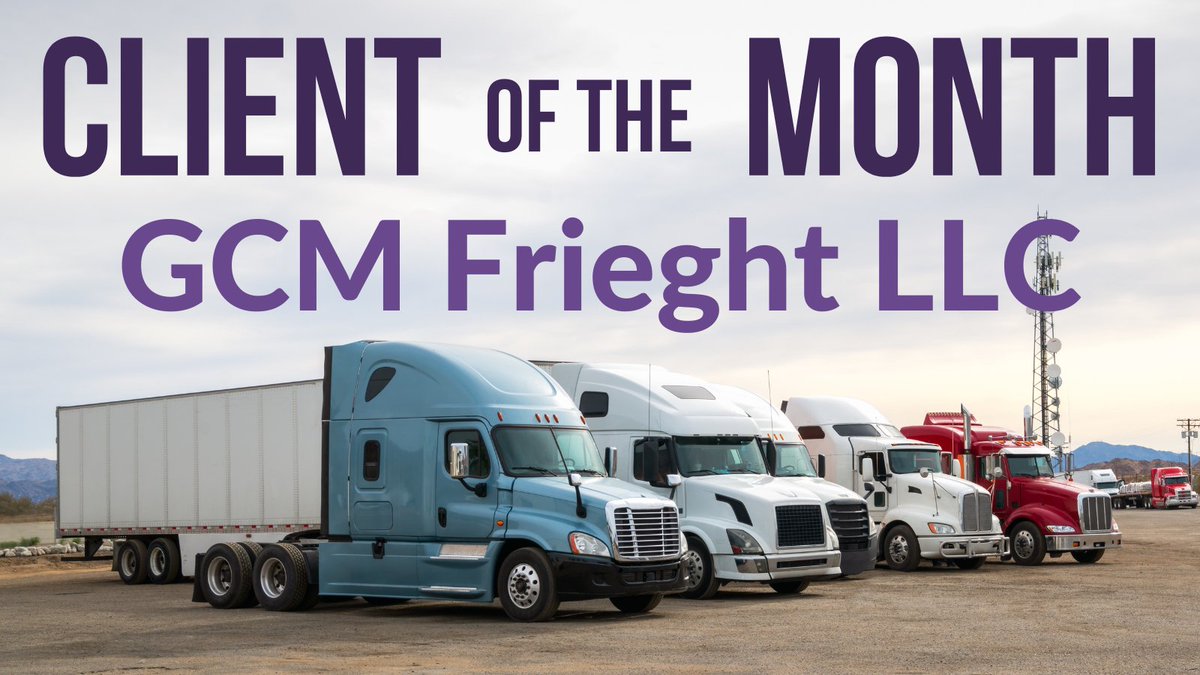 MarqueeIG's tweet photo. "Congratulations to GCM Freight LLC on Client of the Month! We are so proud to serve you all in all of your insurance needs." (Rita Griffin, Processing Coordinator)
#TruckYeah #Trucking #MIG #ClientoftheMonth #Thankful https://t.co/7BeEuPBfNi