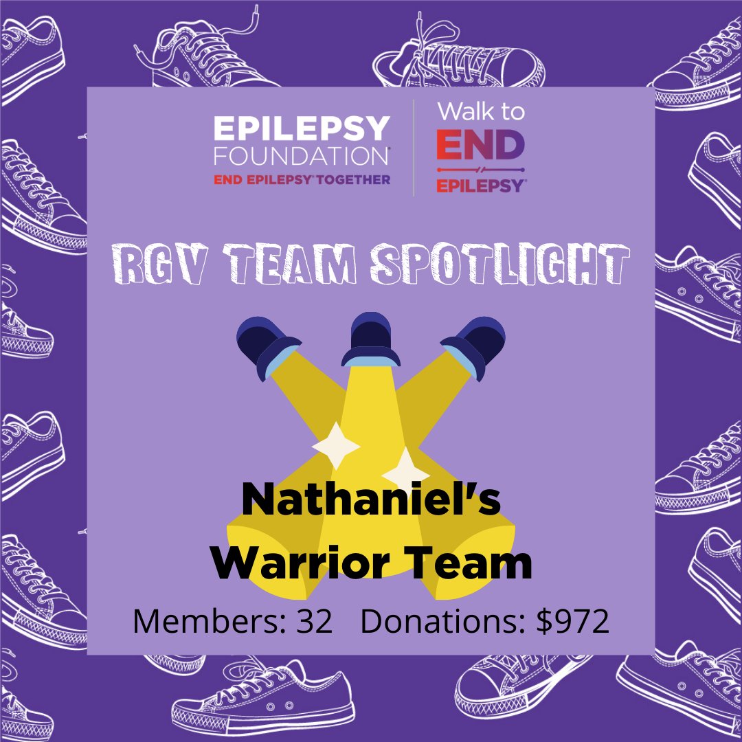EFCST's tweet photo. Shoutout to Nathaniel's Warrior Team! They are one of the top donors for the Walk to END EPILEPSY- RGV! Join us on November 13th at the Edinburg Municipal Park! Register to walk and donate at https://t.co/Y4UI4pG2YM
#efcst #W2EE #W2EE2021 #epilepsy #epilepsyfoundation #RGV https://t.co/qMg5GZ8lAq