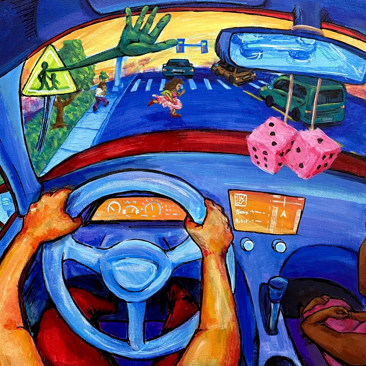 dangdrewit's tweet photo. im selling this piece!! 
acryclic on canvas 12 x 12"
name ur price in the replies and maybe ill bite 🕺 https://t.co/aMpcBLjNCp