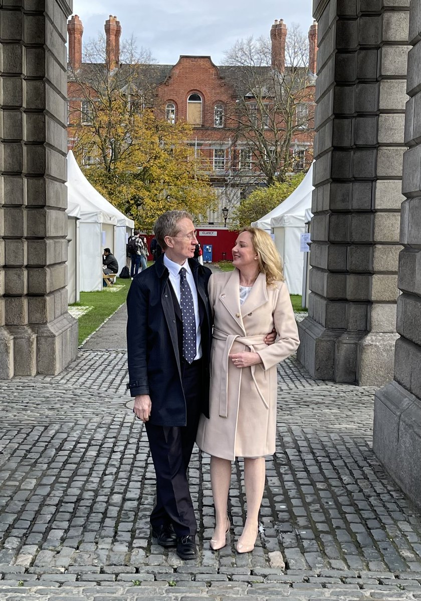 It was lovely to spend the day at Trinity grad today with my sons Conor, Brian, and their dad Tom. Great to see all the families together to celebrate. 🥰