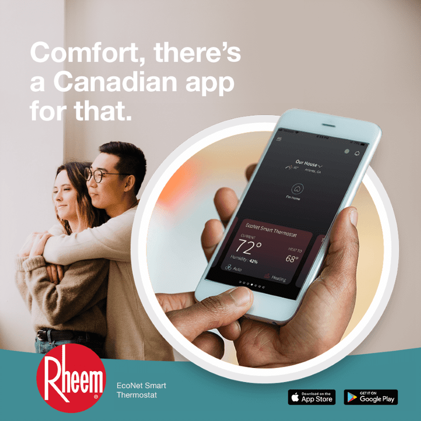 farley_inc's tweet photo. You already use your phone for everything else, why not use it to keep your home warm and cool as well. The Rheem EcoNet Smart Thermostat has a positive effect on energy bills and connects to WiFi. It also pairs with all Rheem Smart heating, cooling, and water heating equipment. https://t.co/yE48EPSxgy