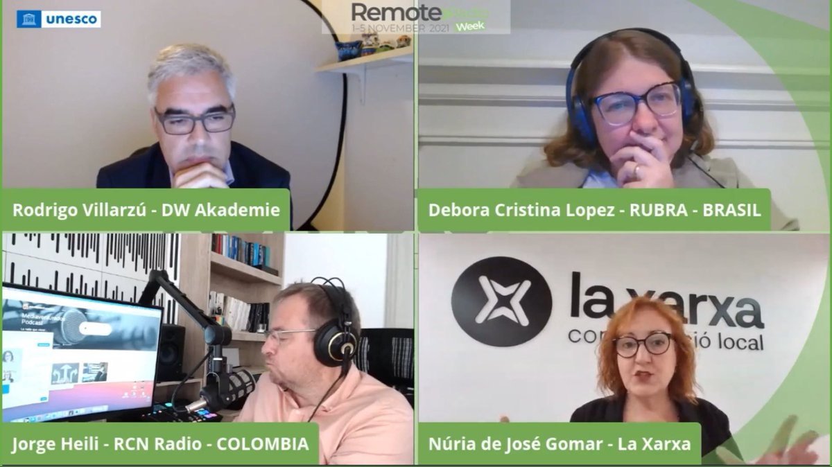 inmaculadacelda's tweet image. ¿Qué importancia tiene la radio durante una pandemia o cualquier tipo de crisis?

Ya están en directo @jorgeheili @rvillarzu @nuriadejose y Debora Cristina López .
#unescoremoteradioweek #remoteradioweek
