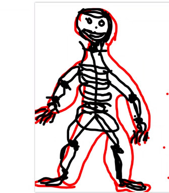 artwithmsyang's tweet photo. We did the bone X-ray drawing with our Kindergarteners today, it was a lot fun! #Learnyourbody #BCPSVLP https://t.co/jm9L1zd5wh
