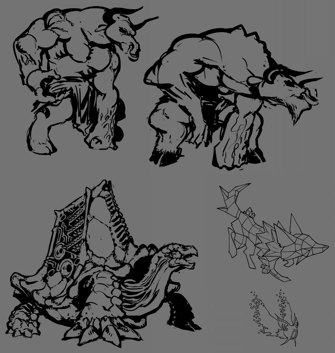CardanoTales's tweet photo. § While #CardanoTales Demo is consumed by players' fingers twisting on our #CNFTs, we're already at work for Full Game improvements. A couple sketches for enemies.
Yes, that's a Shell PC Case Cyber Tortoise! §

#Cardano #NFT #cryptogame #collectibles #Crypto #CardanoCreators https://t.co/qdhcsBaOUt