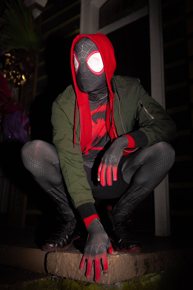 MichDuffey's tweet photo. Definitely one of the coolest superheroes 🕸 #MilesMorales #SpiderMan #Halloween2021 https://t.co/1PC2F6I4aN