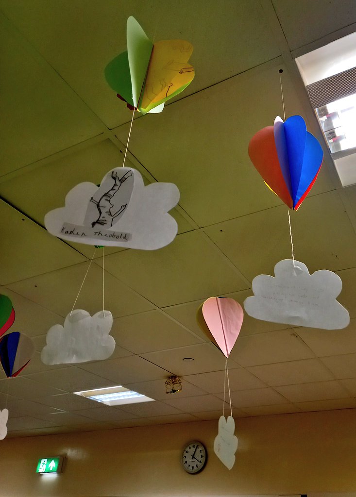CHS_TheLibrary's tweet photo. "Let's get carried away " a good book can take you anywhere. #ReadingAroundtheWorld #Balloons
Thank you @CHSArt2 @CHSEngDept We have had a ball making our fabulous balloons. 30 up only 130 still 2 go. @wdclibraries @clydebankhigh #COP26 #libraries #fun https://t.co/SOUZLphwCc