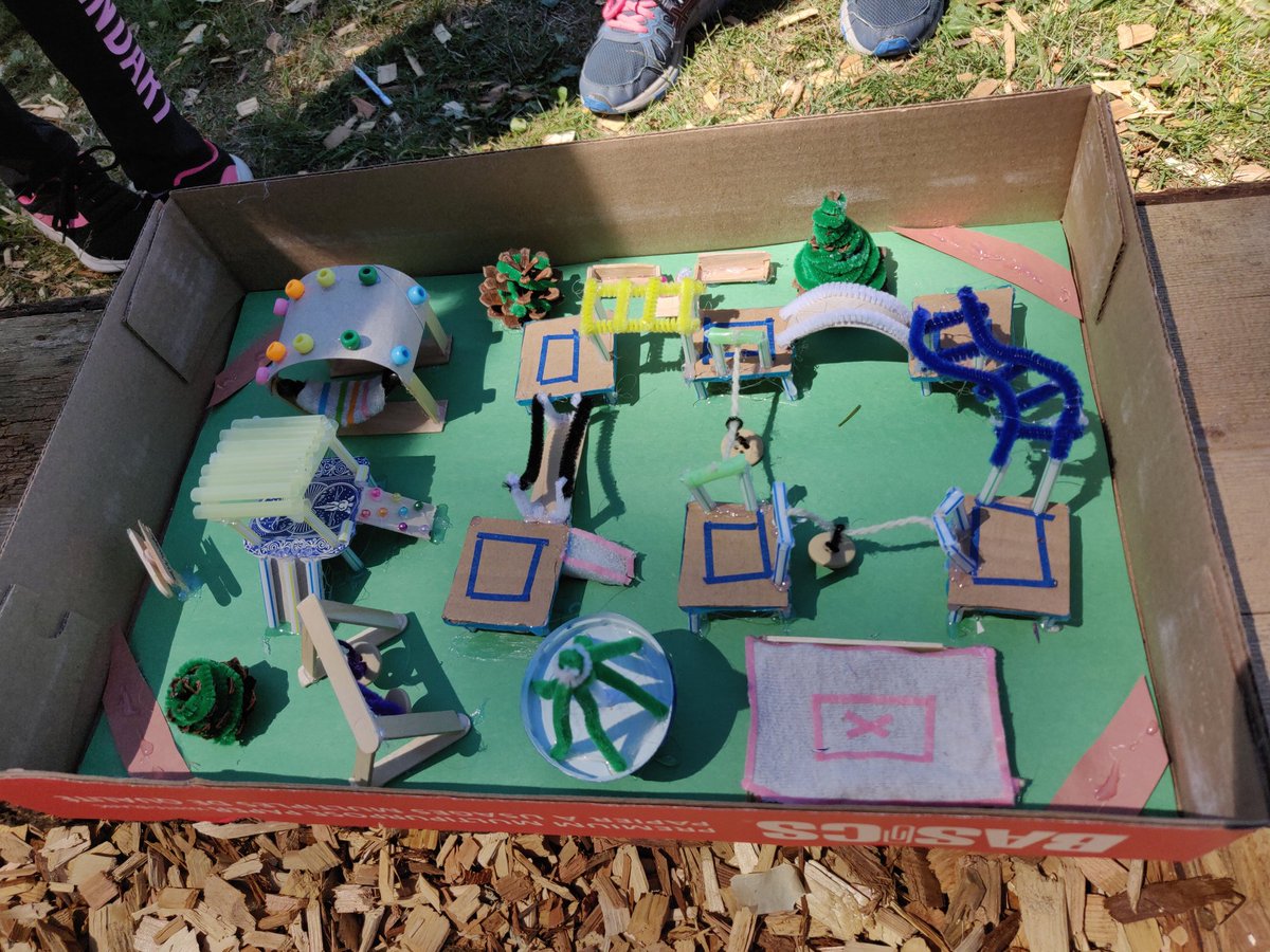 terrencelim61's tweet photo. Out gr 4/5s applied the Design Thinking process to outdoor playgrounds based on what their peers requested! @hillcreststars @SD61Careers @SD61Learn https://t.co/B8F4BTYut4