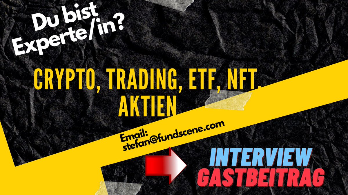 Ich suche spannende Interviewpartner/in  zu den Themenbereichen #aktien #ETF #crypto #NFT schreibt mir gerne! Vielen Dank #wissenteilen #finanzen lernen und verstehen #praxiswissen #twittergiballes