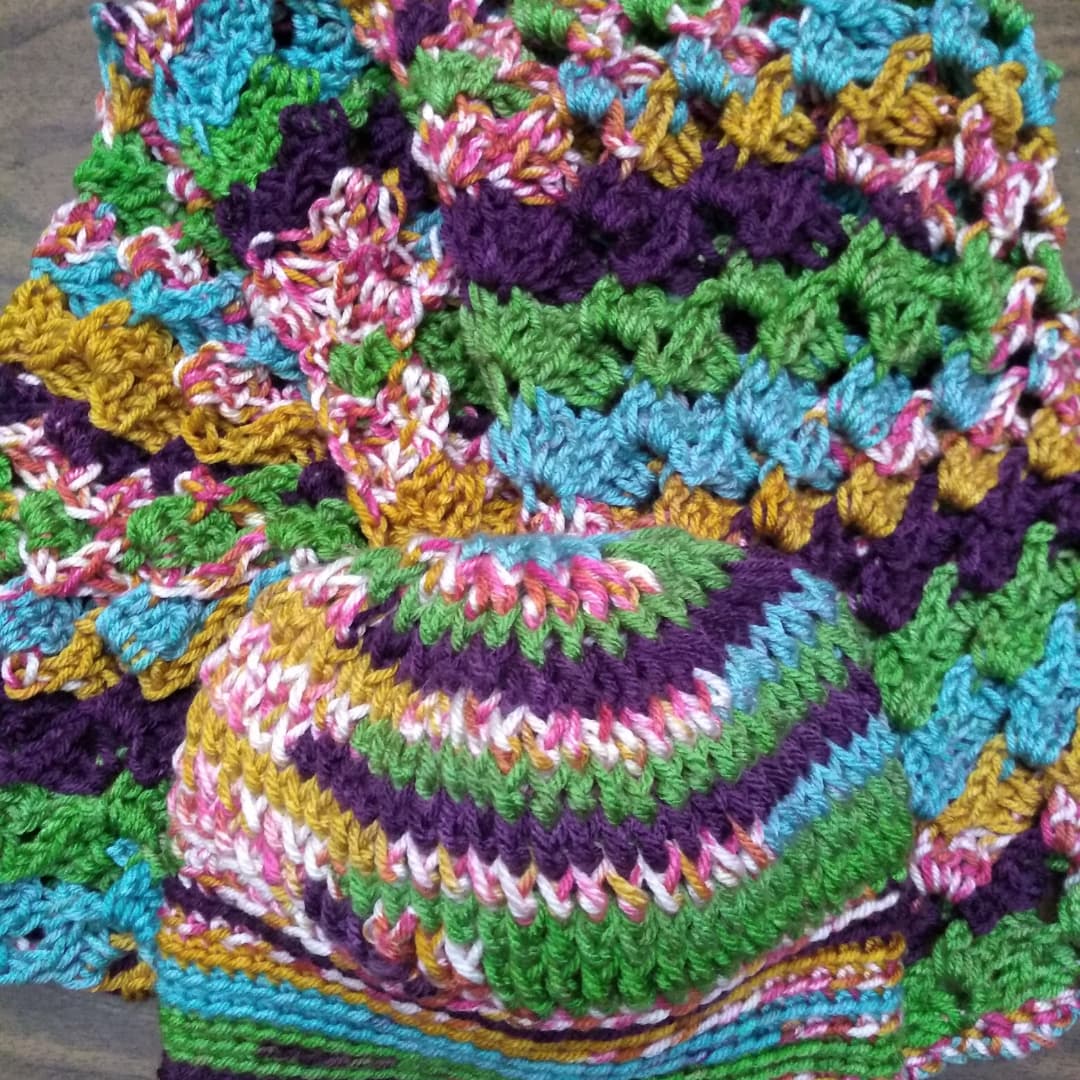 MavenCrochet's tweet photo. Met and exceeded the goal of one hundred hat and scarf sets this weekend with two months to spare in the year! (102 &amp; counting!)

Still time to make a few more and make a couple of gifts for Christmas without stress! 
#crochet #crocheting #uncinetto #hatsandscarves #makeandgive https://t.co/ZjwIpgofAP